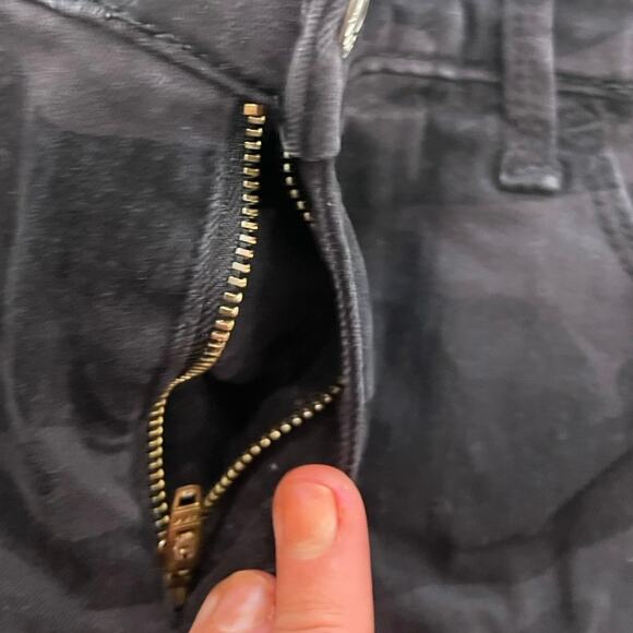 Social Standard By Sanctuary Ankle Skinny Jeans High Rise Black Camouflage Sz 6 - Picture 9 of 11